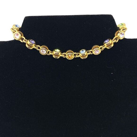 Nolan Miller Glamour Collection‎ Multi Color Gemstone Bracelet Stamped - Picture 5 of 8